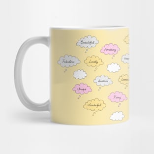 Happy Thoughts Yellow Mug